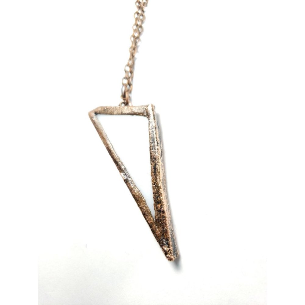 Geometric Copper Necklace - Picture 2 of 8